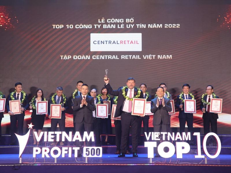 Central Retail giành vị trí Top1 Công ty Bán lẻ uy tín năm 2022