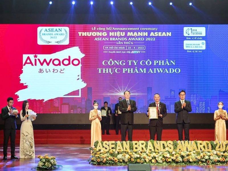 Công ty Cổ phần thực phẩm Aiwado đạt giải Thương hiệu mạnh Châu Á - Thái Bình Dương