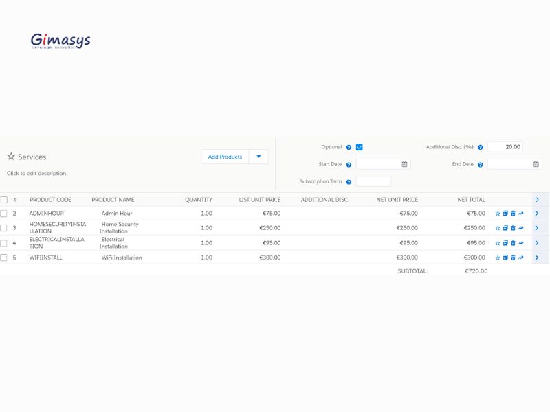 Nhóm mô tả báo giá là tính năng CPQ của Salesforce có thể được sử dụng theo một số cách khác nhau