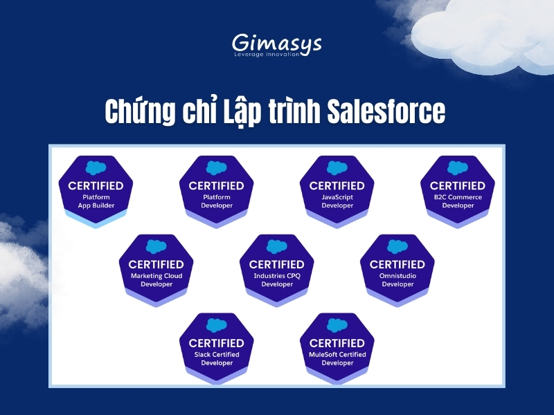 Các chứng chỉ và chứng nhận Salesforce Developer